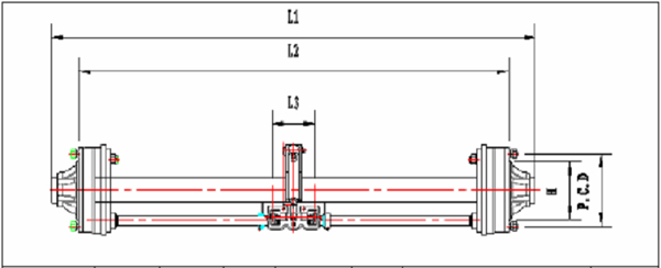 Agricultural axle schematics